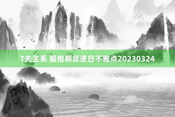 T先生系 股指期货逐日不雅点20230324