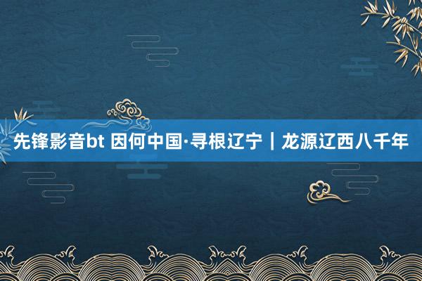 先锋影音bt 因何中国·寻根辽宁｜龙源辽西八千年