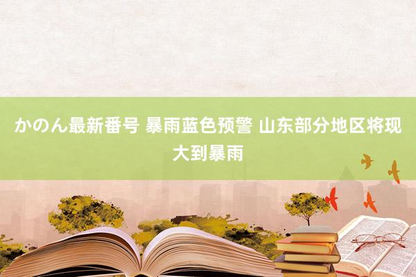 かのん最新番号 暴雨蓝色预警 山东部分地区将现大到暴雨