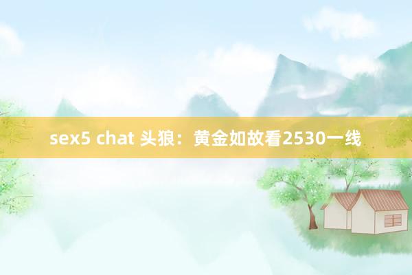 sex5 chat 头狼：黄金如故看2530一线