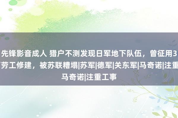 先锋影音成人 猎户不测发现日军地下队伍，曾征用320万劳工修建，被苏联糟塌|苏军|德军|关东军|马奇诺|注重工事